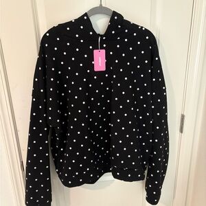 Edikted Black and White Polka Dot Kids Jacket